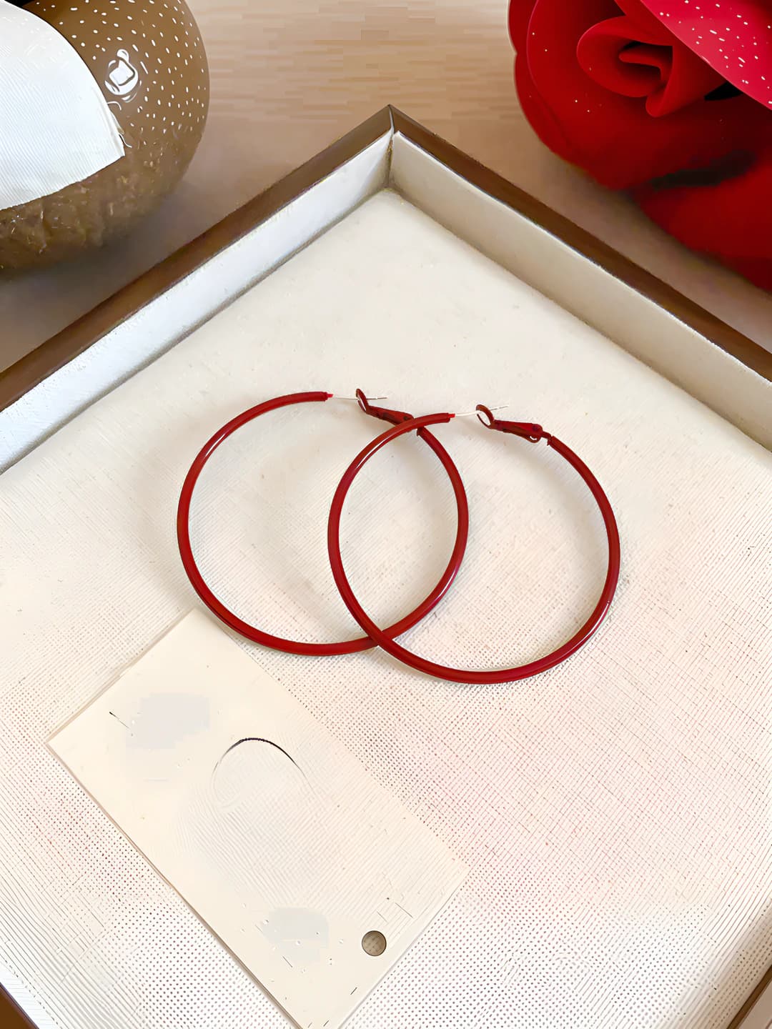 11#Silver post-Red-Diameter 50mm