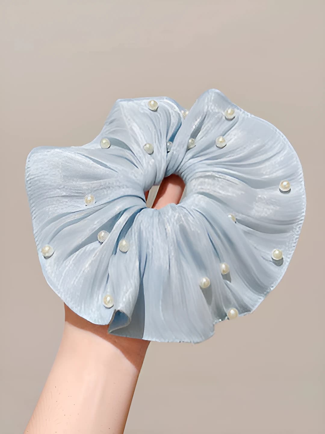 3# Blue pearl ruffle 20 cm