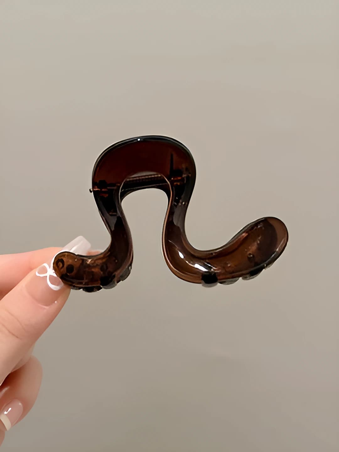 Dark coffee geometric 8 cm