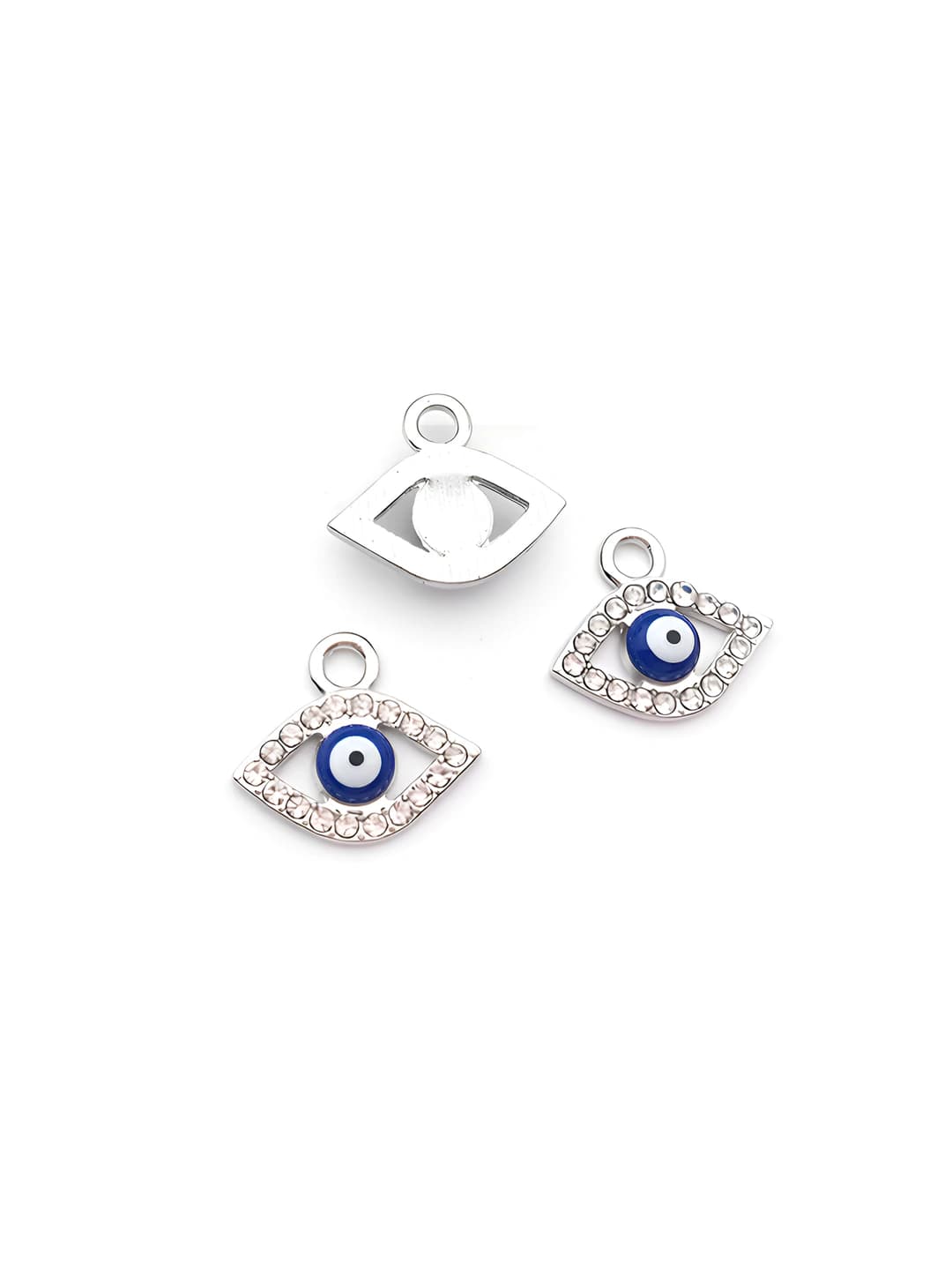 1 pc White gold eye 16x14mm