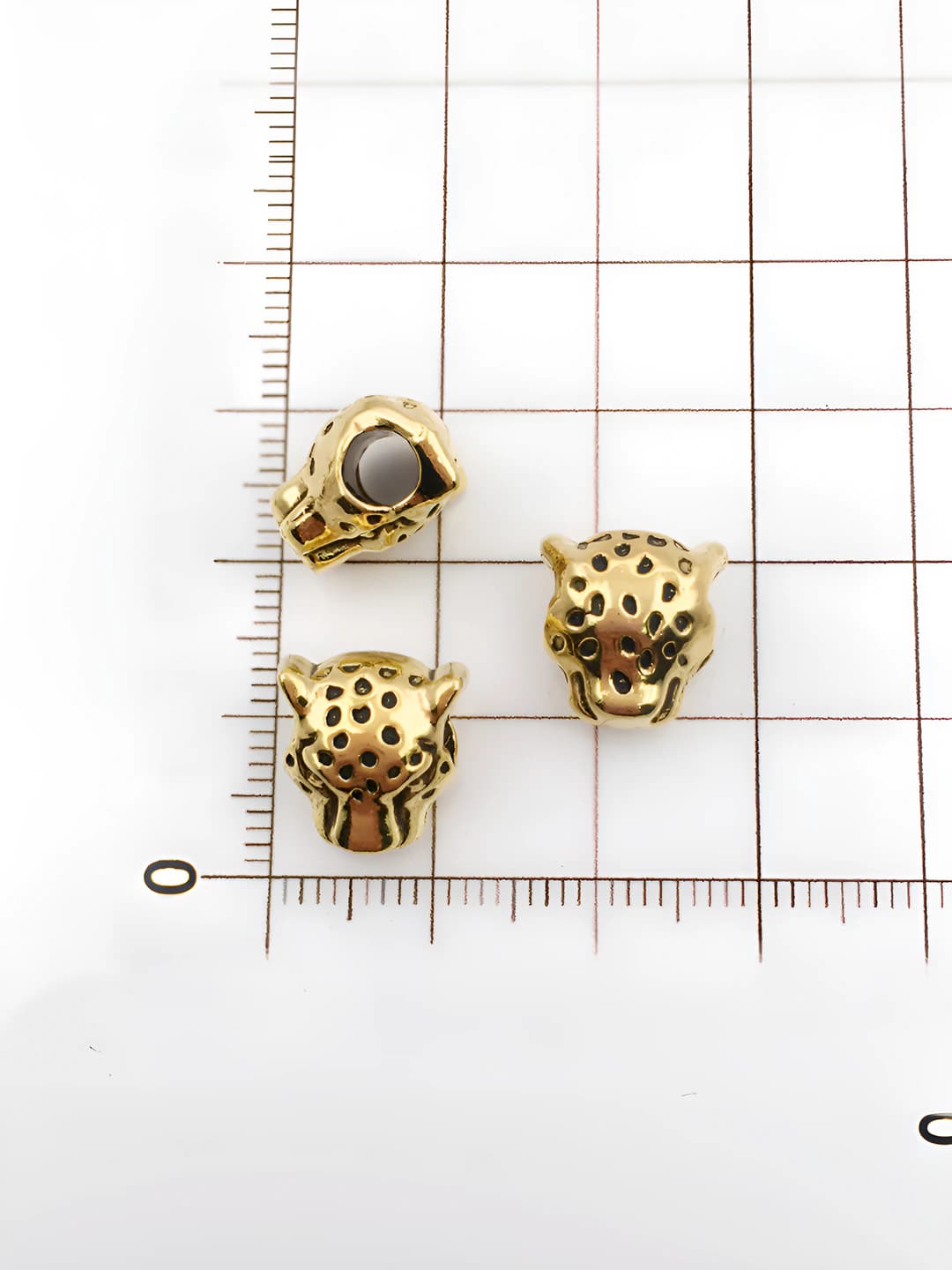 10115 Старинное золото леопард - 10x12-4mm