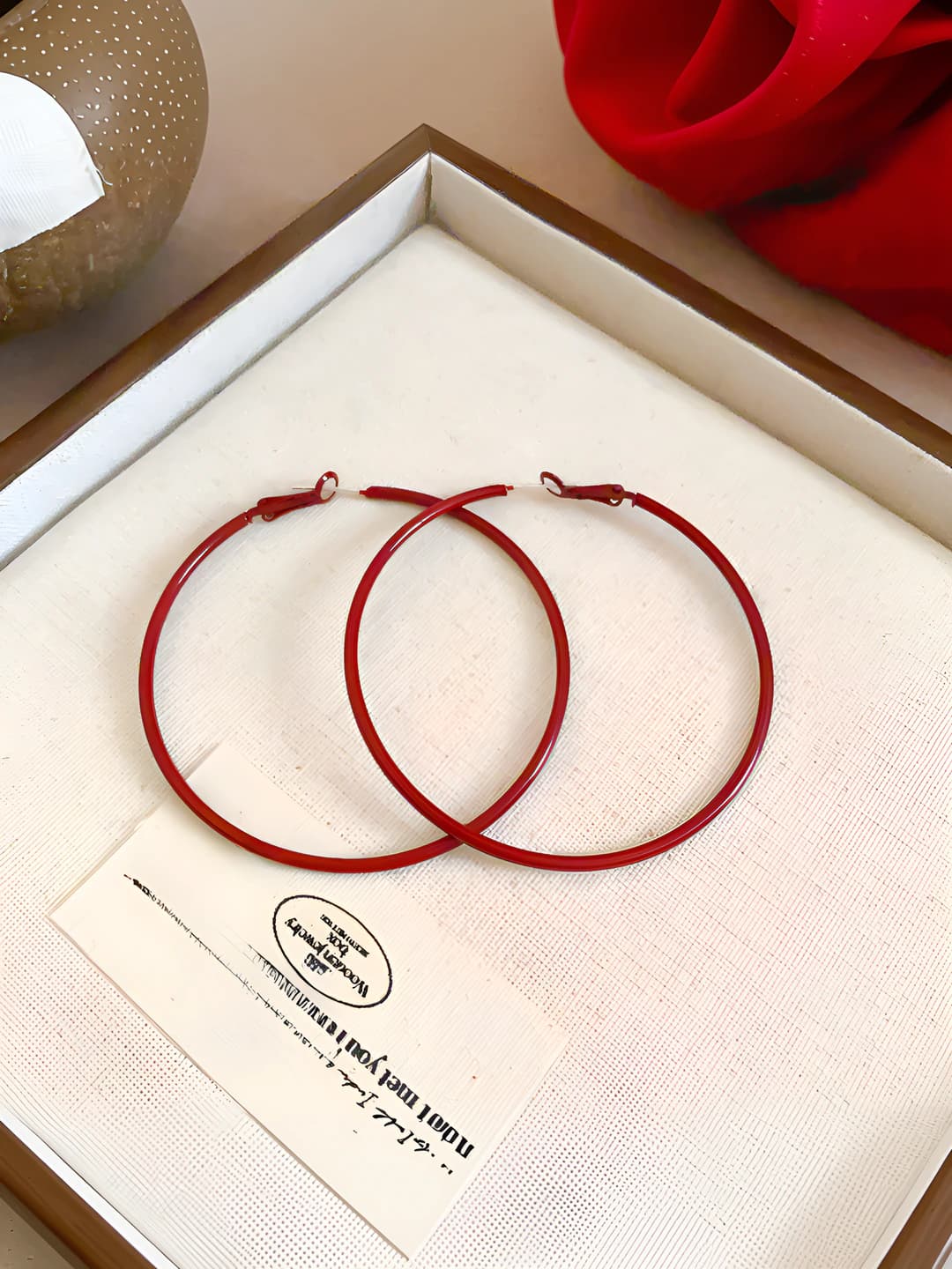 9#Silver post-Red-Diameter 60mm