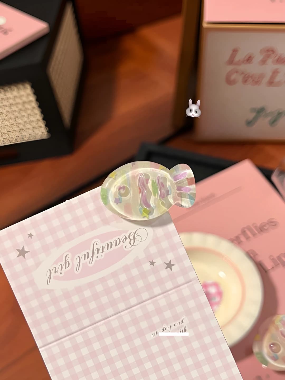 Jelly limon va uzum baliq soch qisqich 3.2 cm