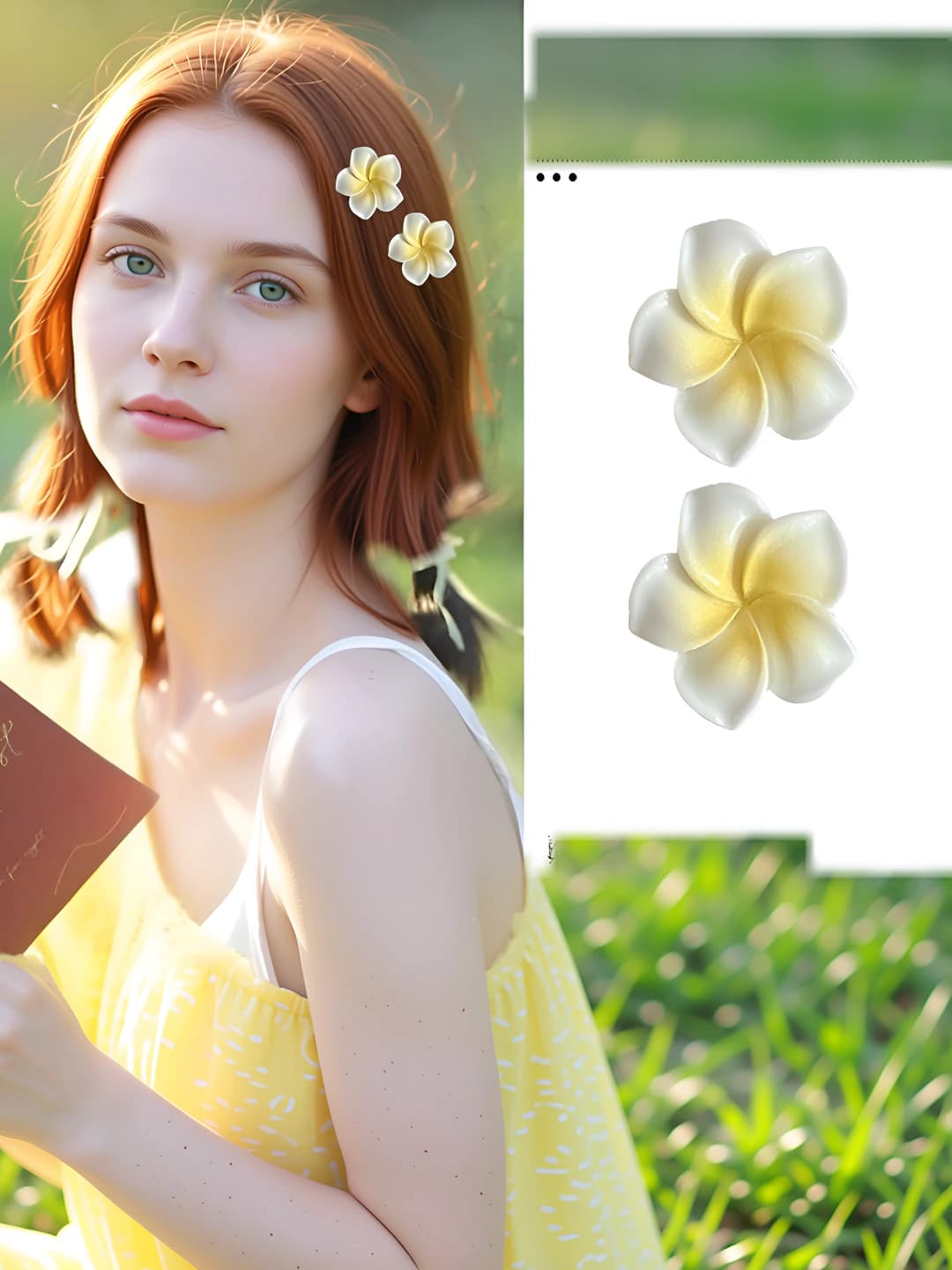 2# Floral clip - Medium, 1 pc 7.5 cm; 6# Large floral clip, 2 pcs 3 cm