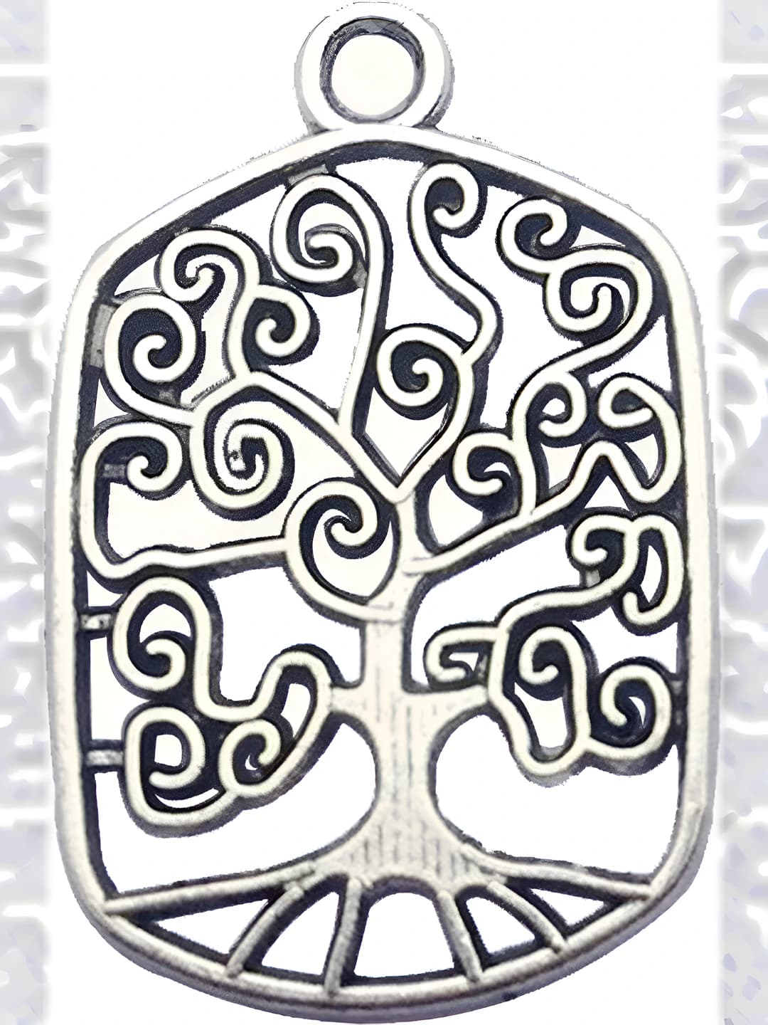 1 pc Square Tree of Life 15x22mm-1.2g