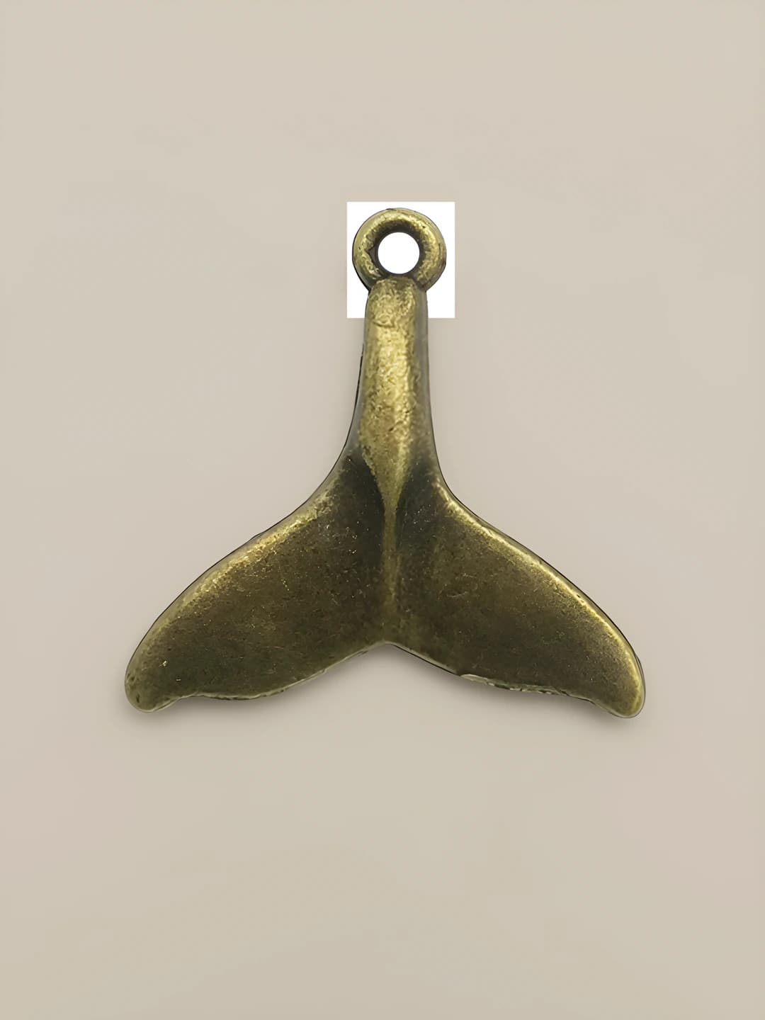 1 pc antique teal whale tail 19x22mm