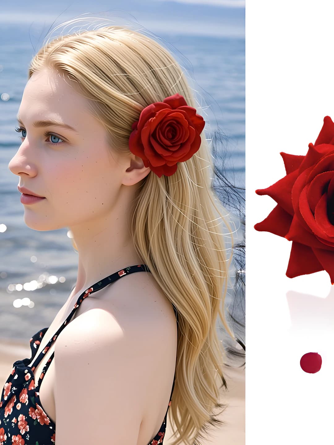 Red rose, 4.5 cm