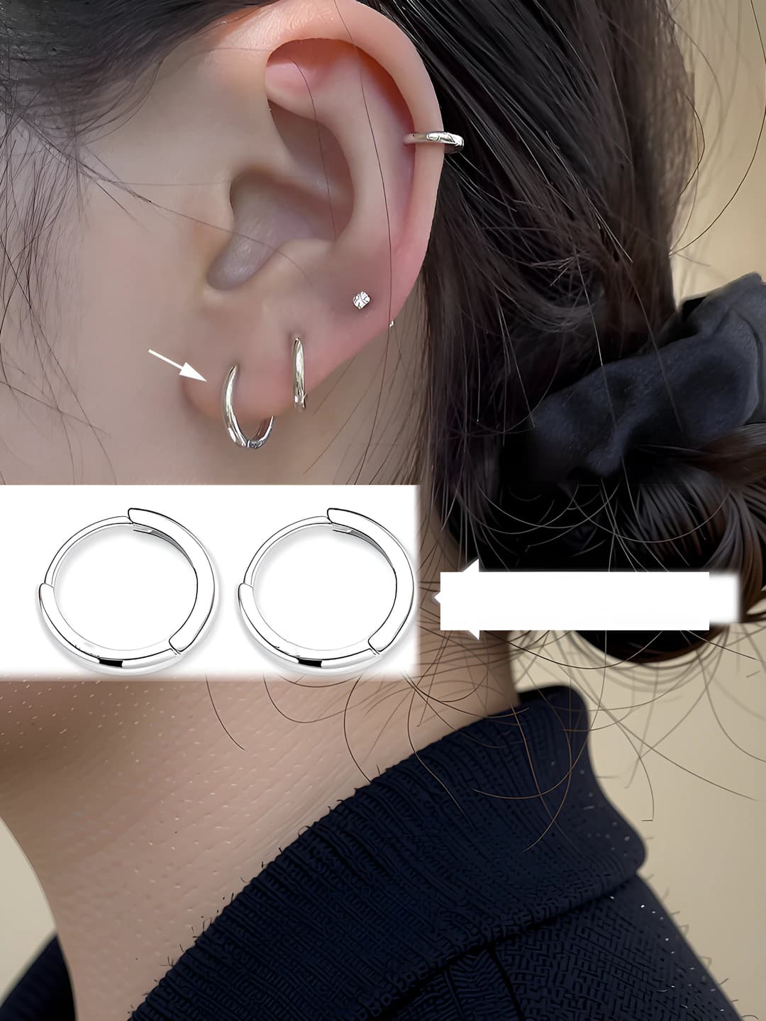 Диаметр 13MM серьги-кольца