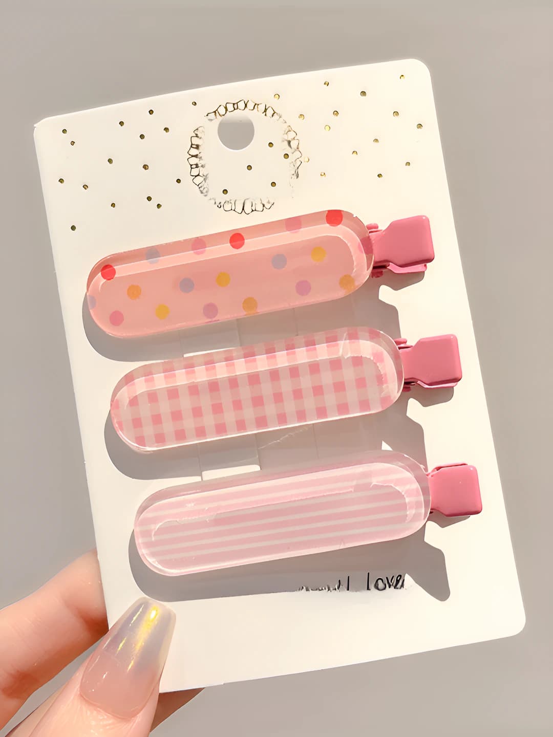 1# Розовый jelly, 3 шт