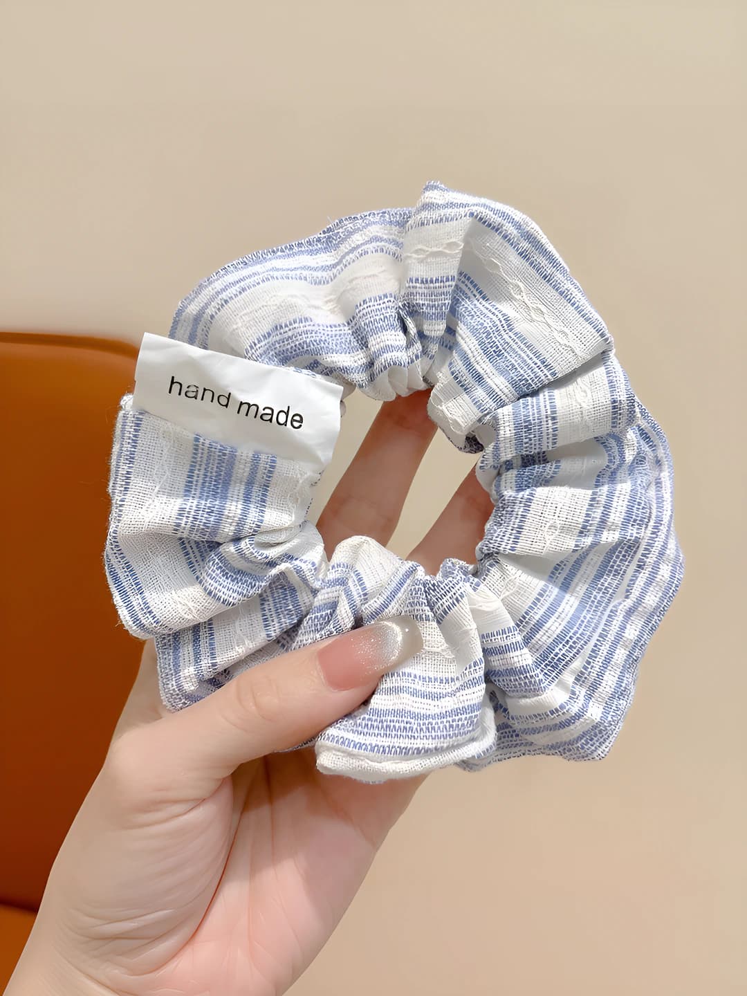 5# Sea salt stripes - Blue-white 9 cm