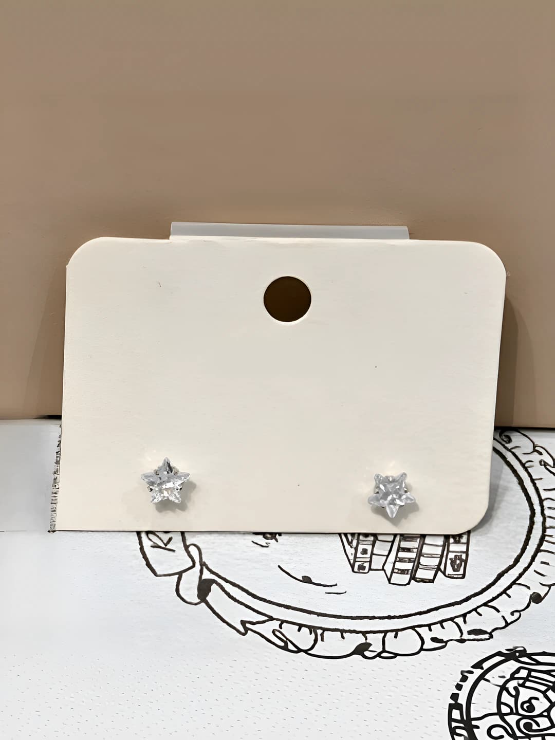 3# 6mm yulduz quloqchalar juft