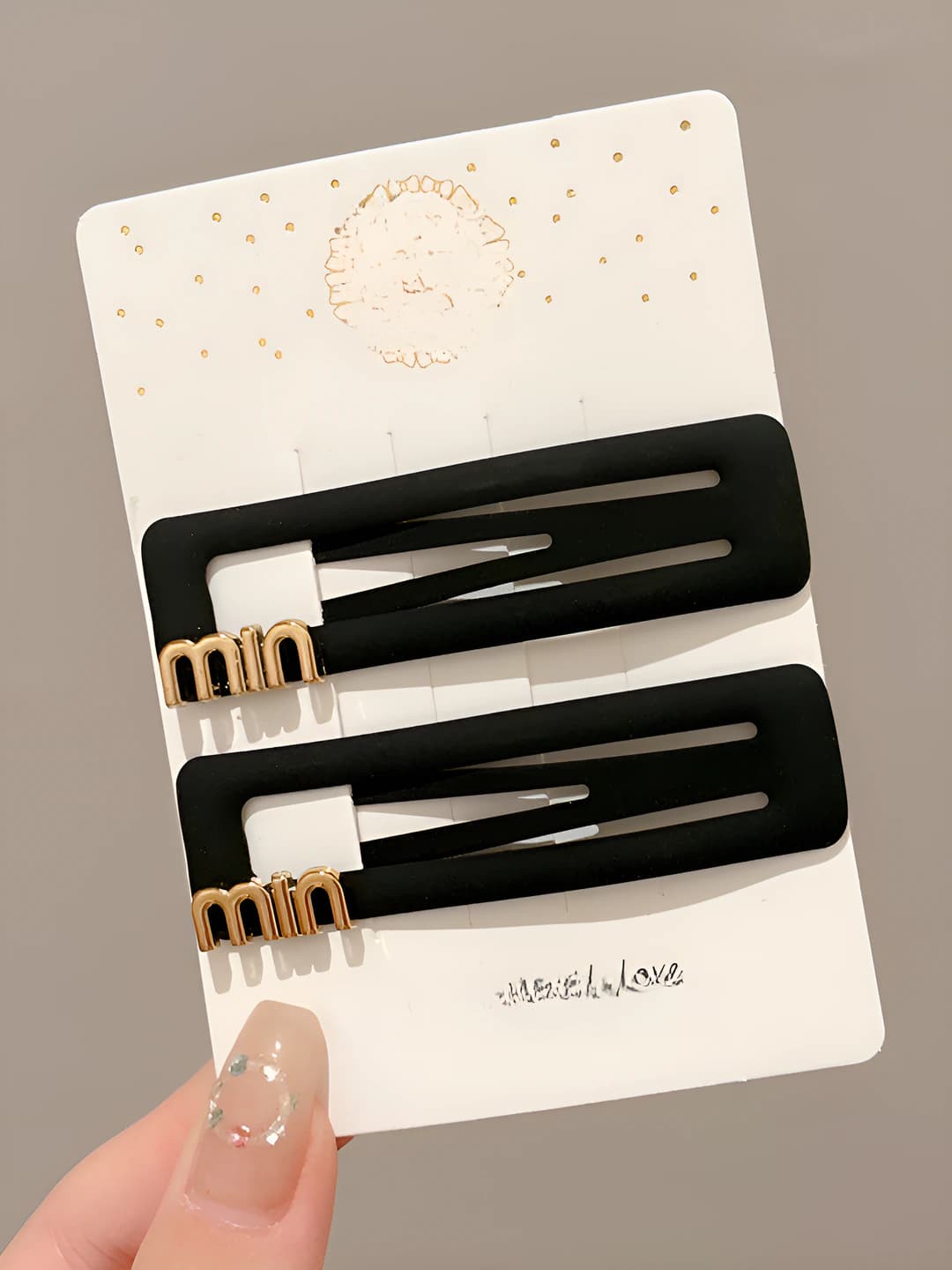 3# Letter BB clip, pair, 7 cm
