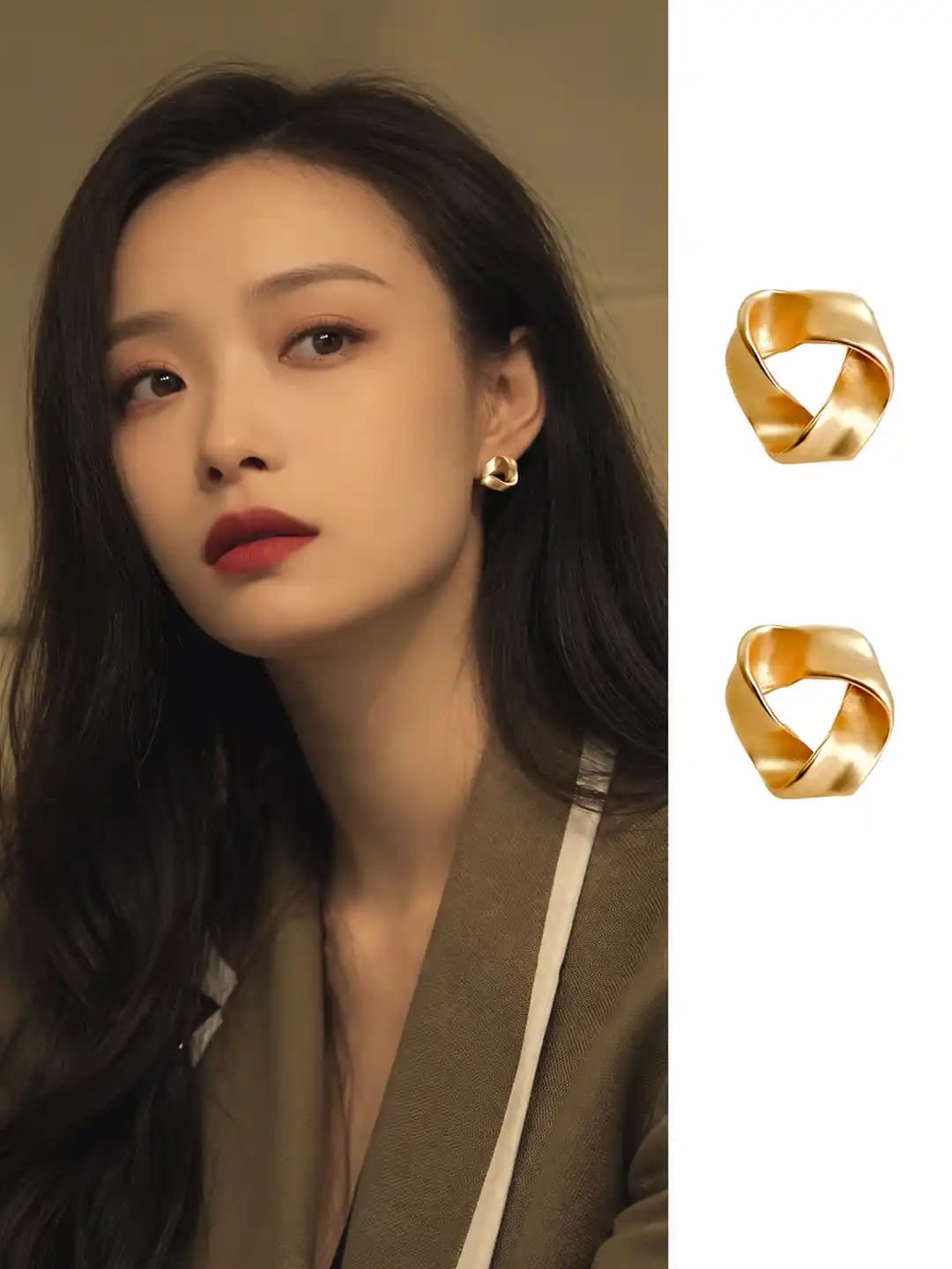 Women's silver earrings: 2026 new, minimalist, premium, stylish design element