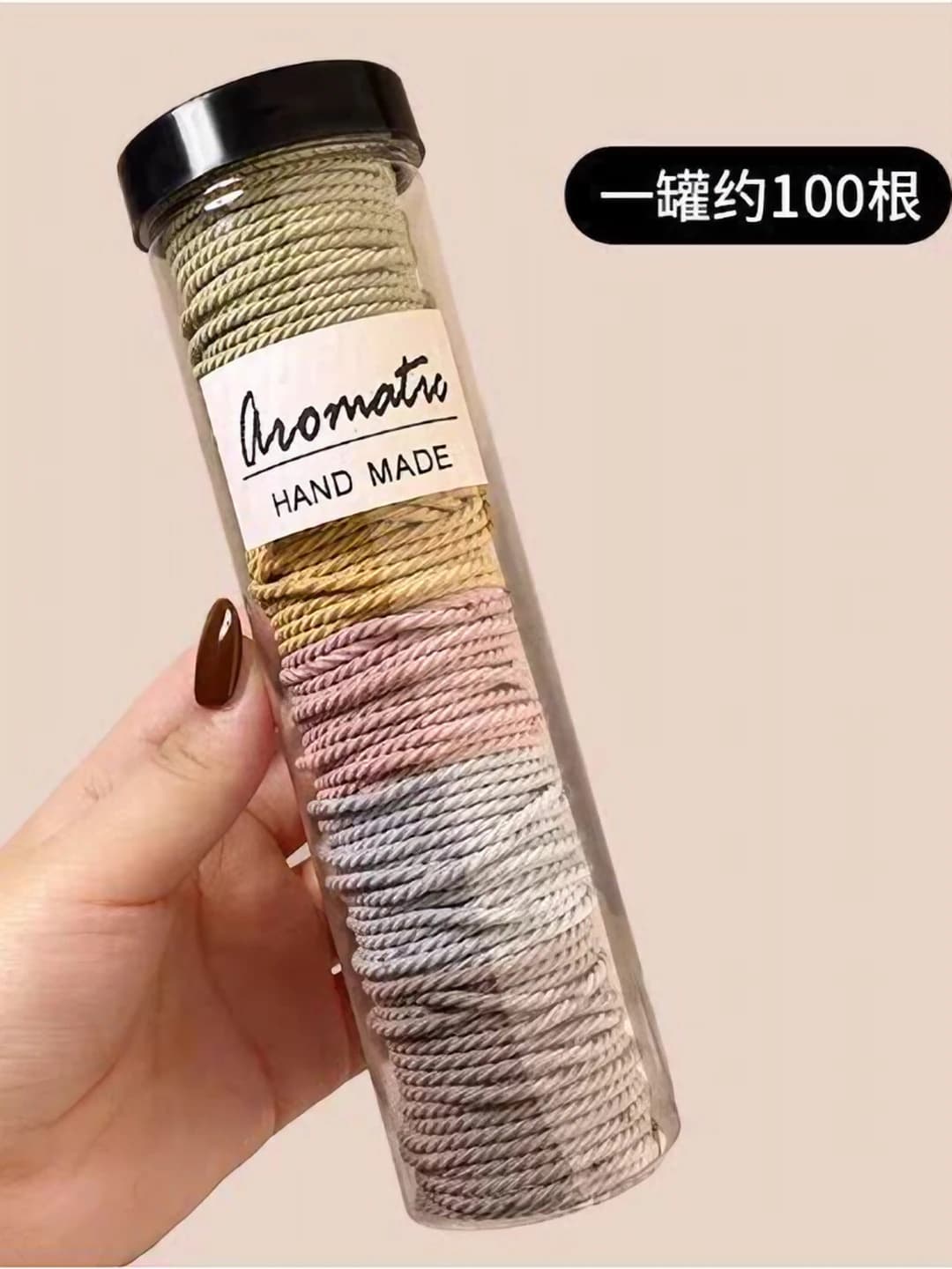 Macaron hair ties (100 pc)