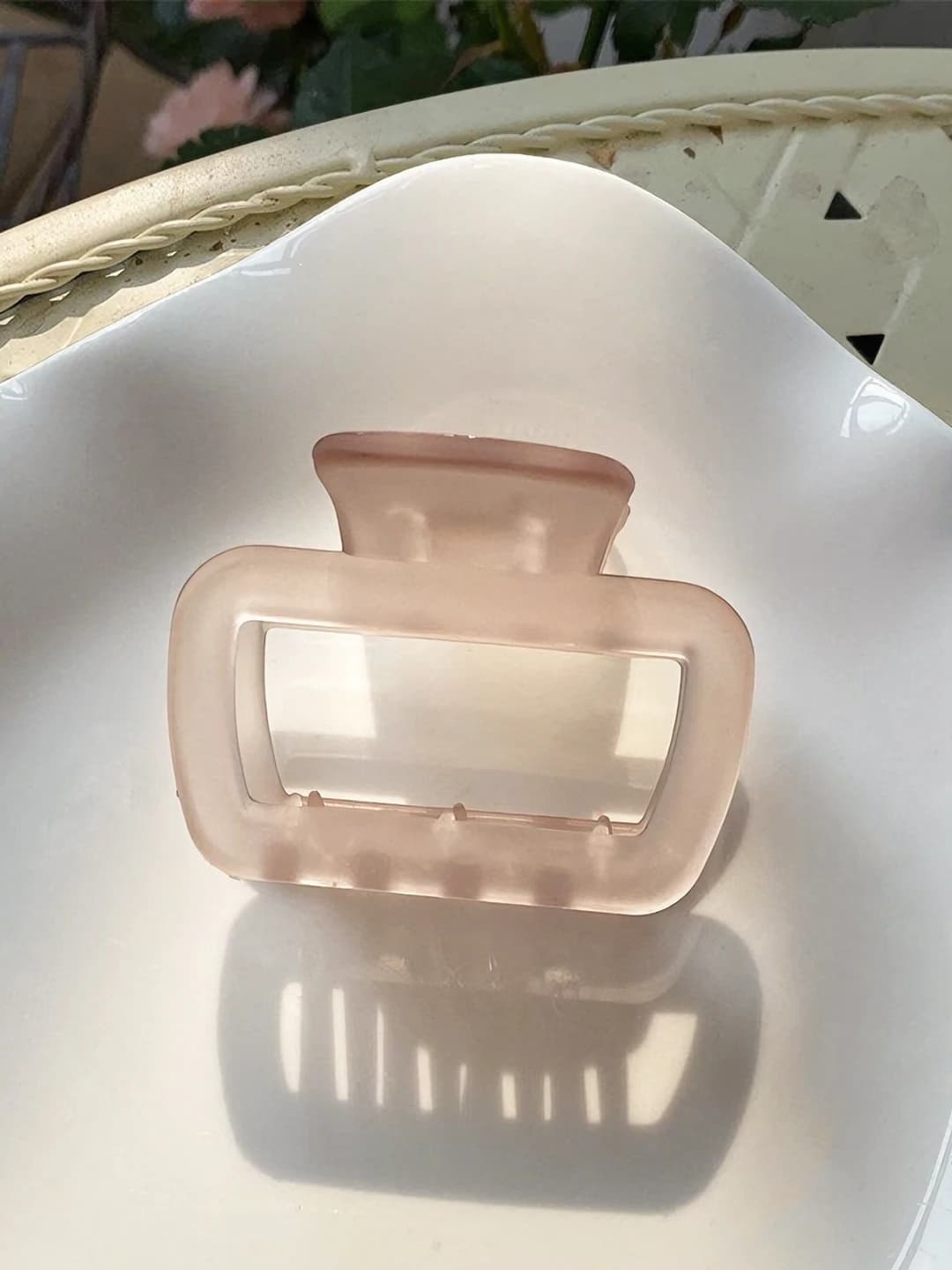 1# Light pink small clip