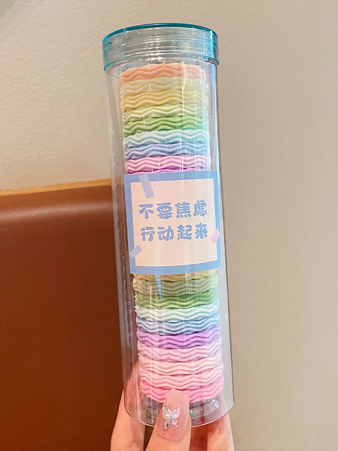 Multicolour wavy hair ties 25 pcs