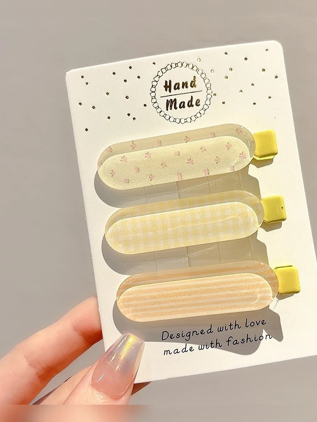 Yellow jelly 3 pcs 6 cm