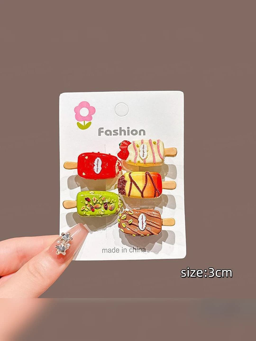 Ice pop small clip 3 cm