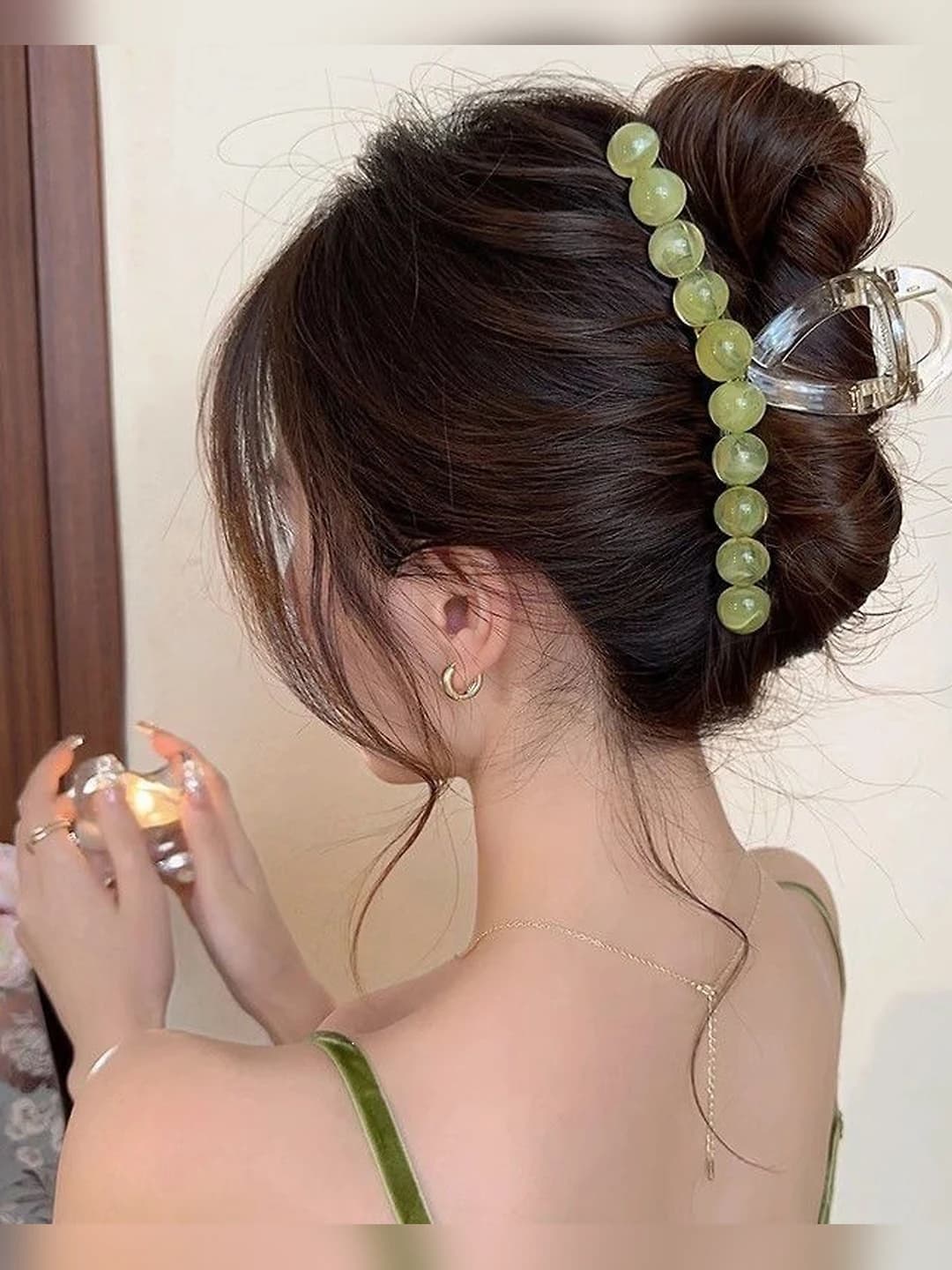 1# Green jelly clip ~13cm