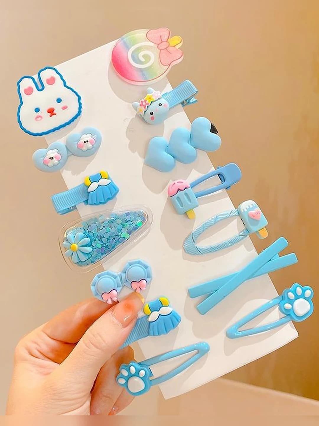 4# Rainbow apple blue 14 pcs