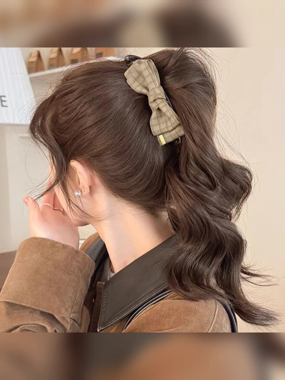 2# Light coffee clip ~14 cm