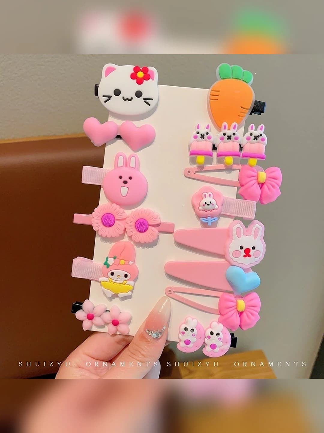 7# Big carrot pink 14 pcs
