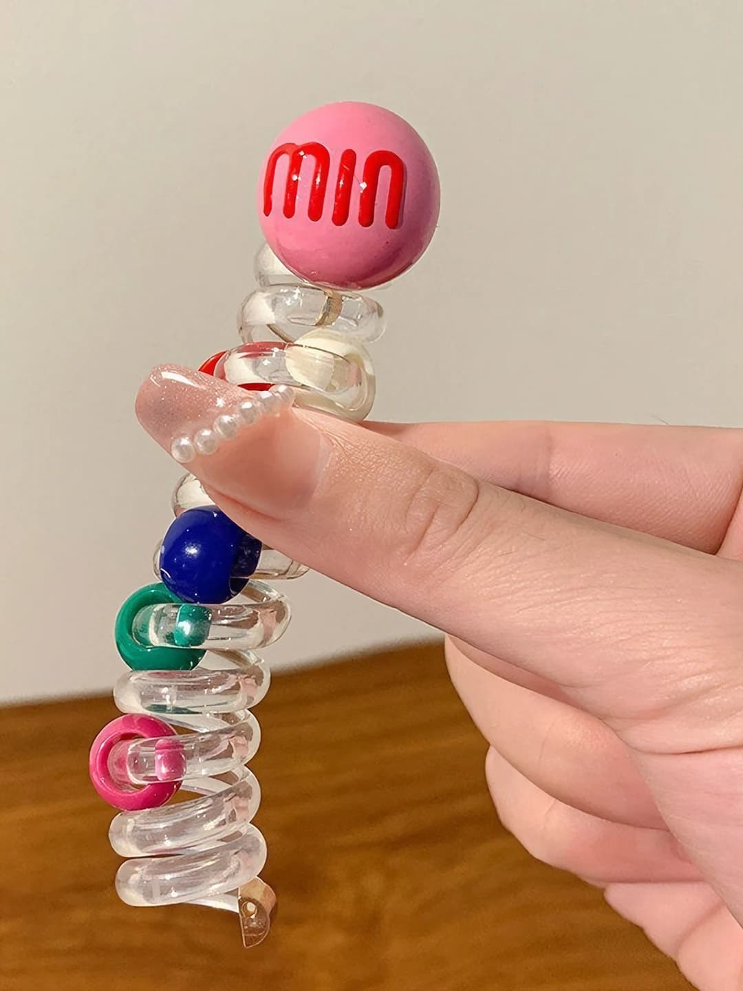 1# Colour ball, pink, ~9 cm