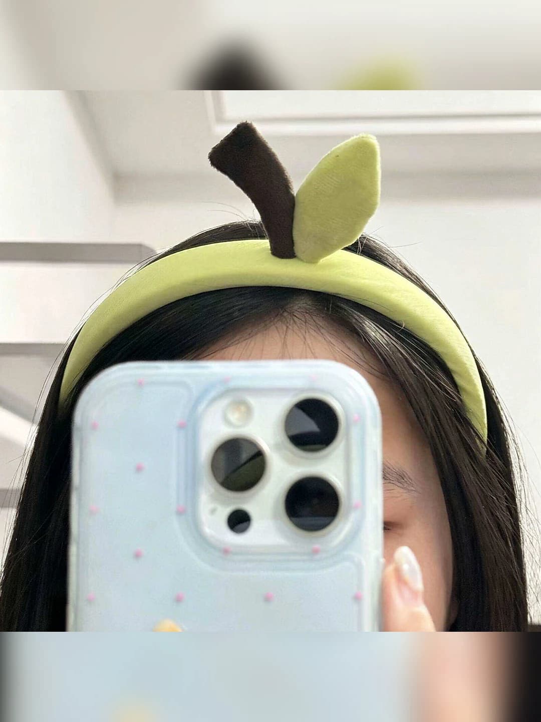 Green apple hair band