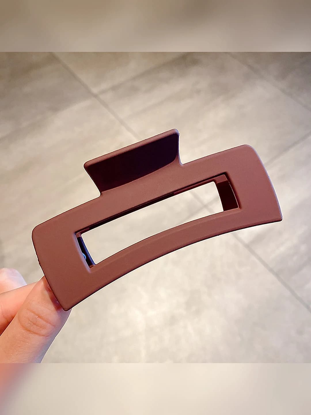 62# Lotus purple square clip-10.5cm