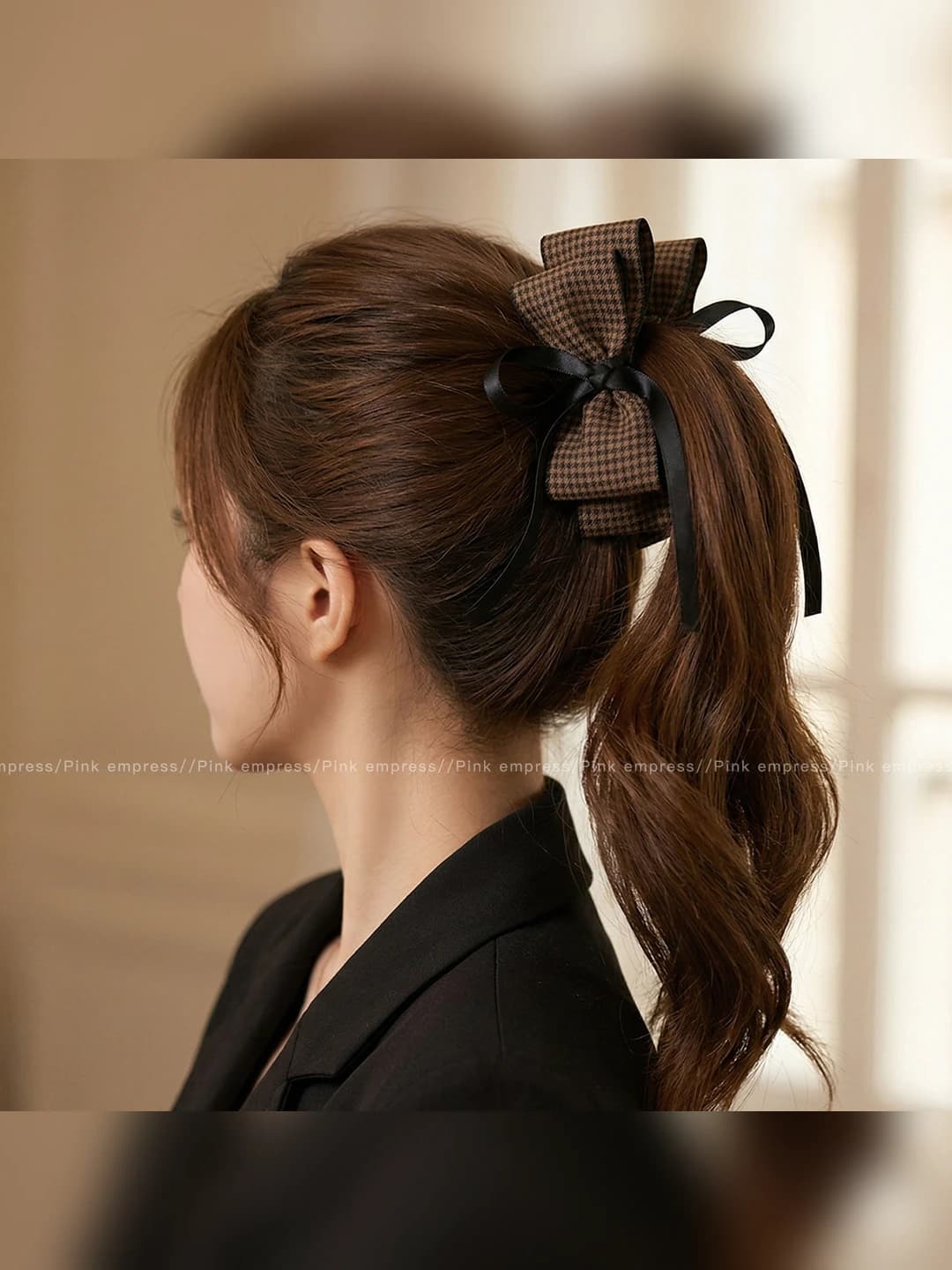 3# Brown plaid, 13 cm