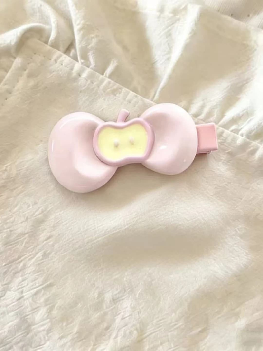 1# Розовое яблоко зажим ~3cm