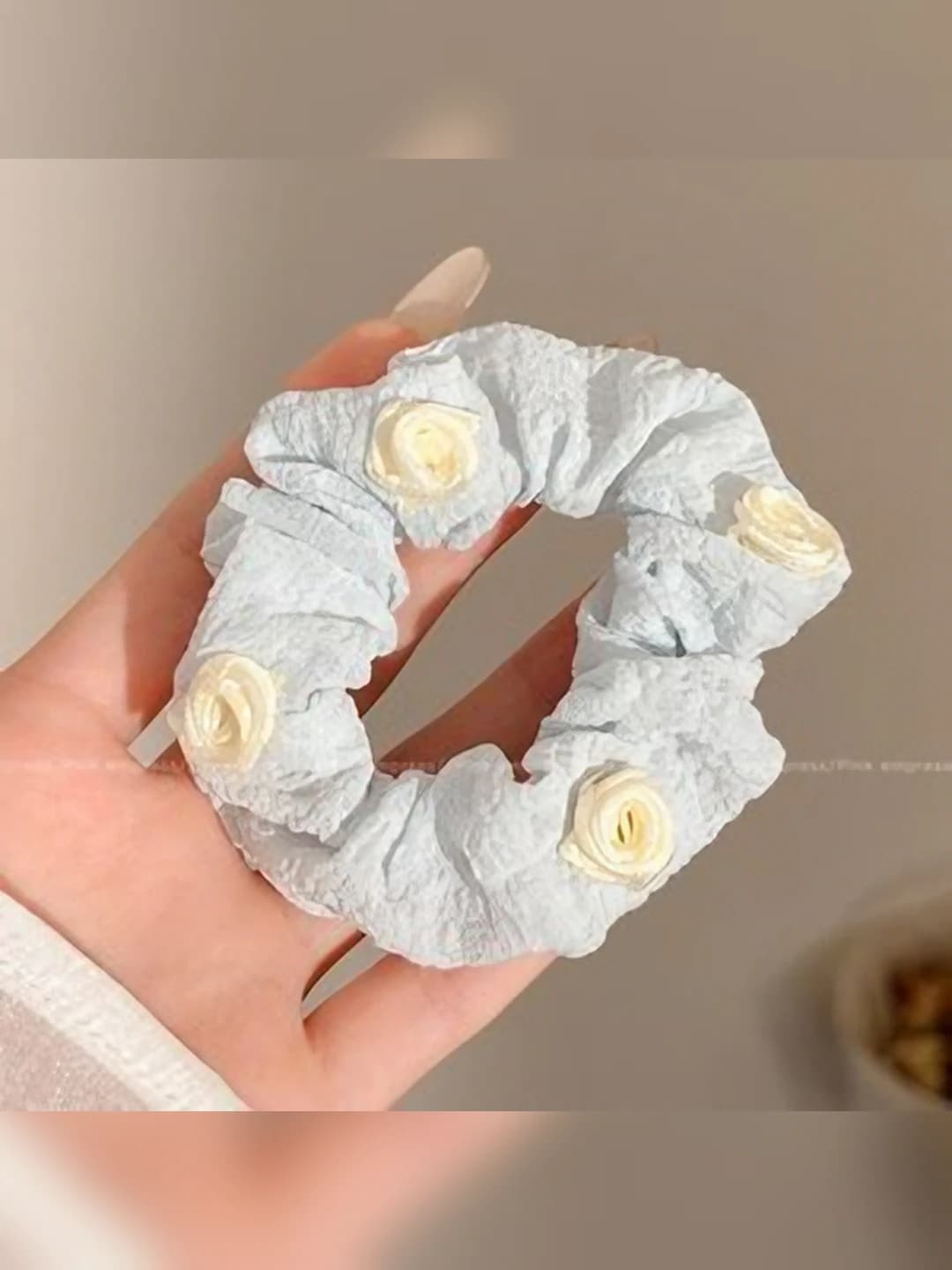 Blue, rose, 8 cm