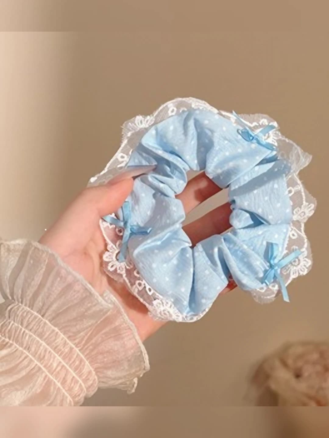 1# Blue bow-14 cm