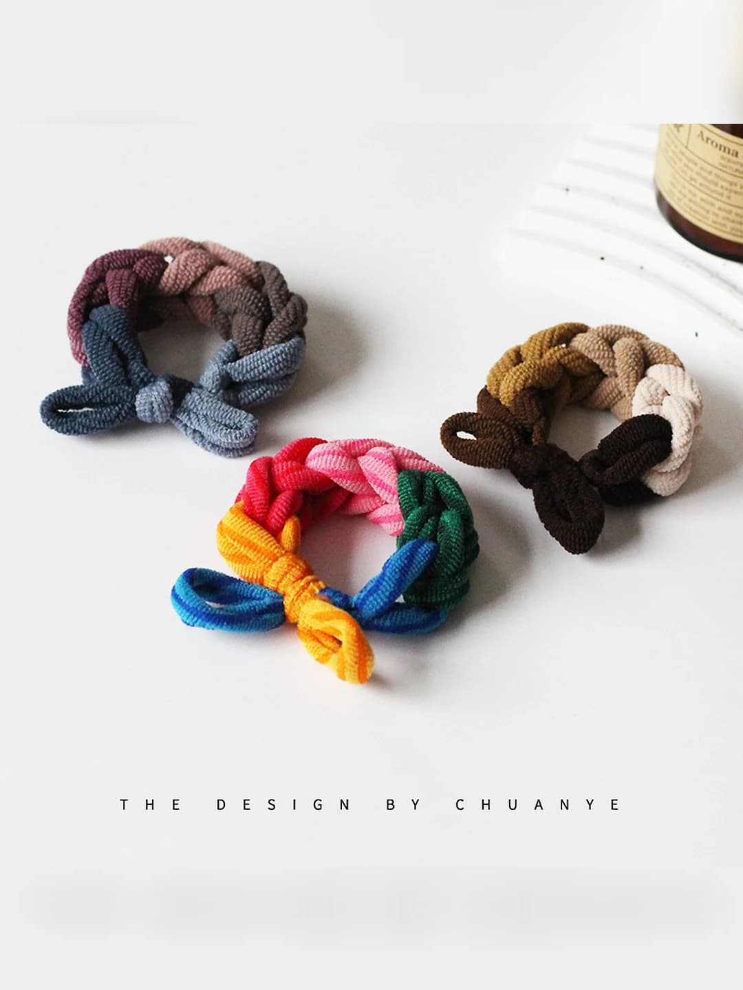 Women's handmade stretch hair ties, style: bow, style: fashionable OL