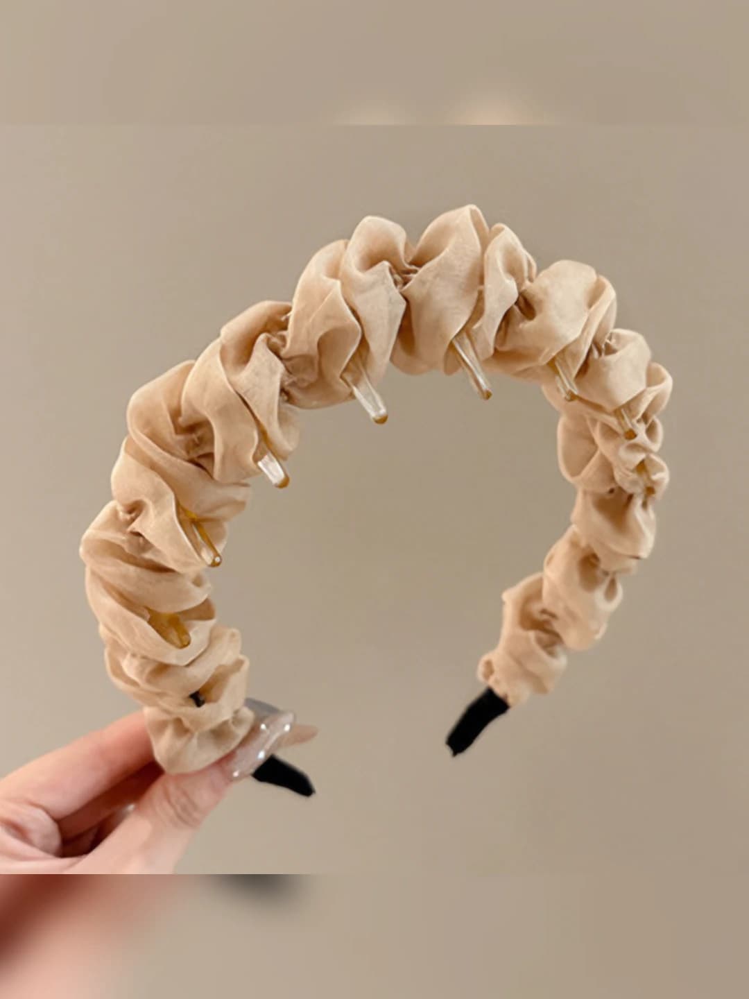 4# Khaki gauze headband