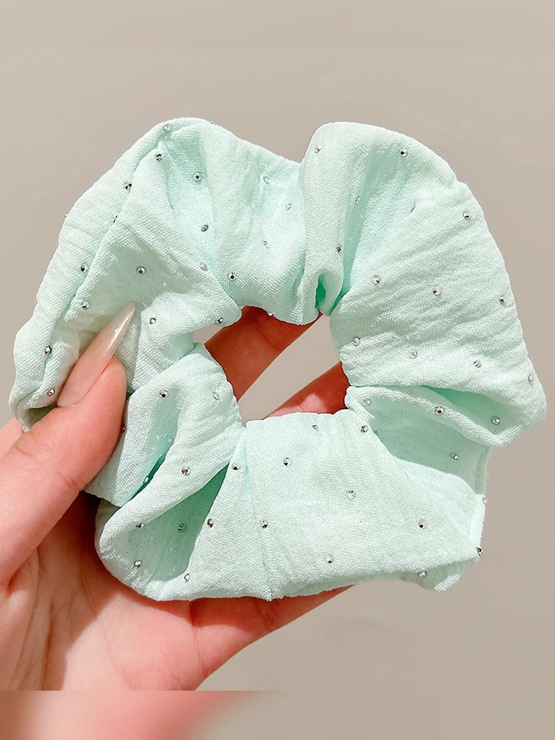 Голубой, стразы, 10 см