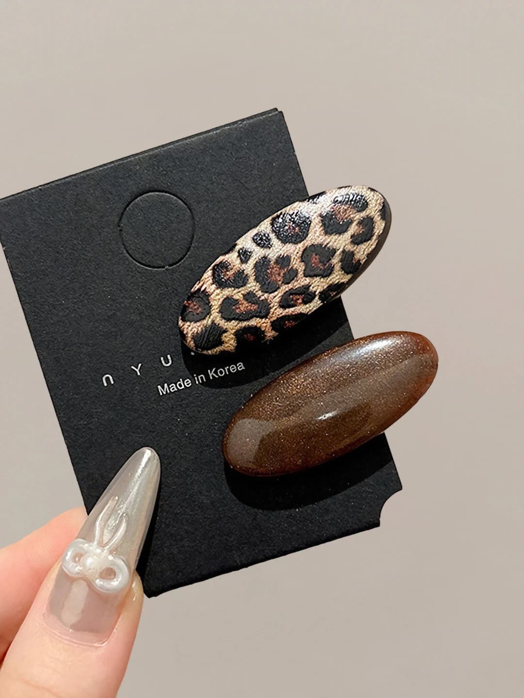 Coffee leopard, 2 pcs, 4 cm