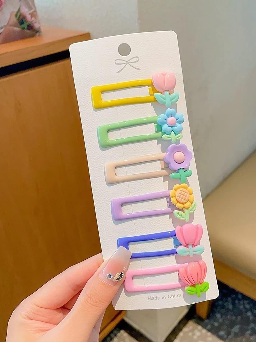 5# Тюльпан квадратный зажим 6 шт - нижний зажим ~5cm