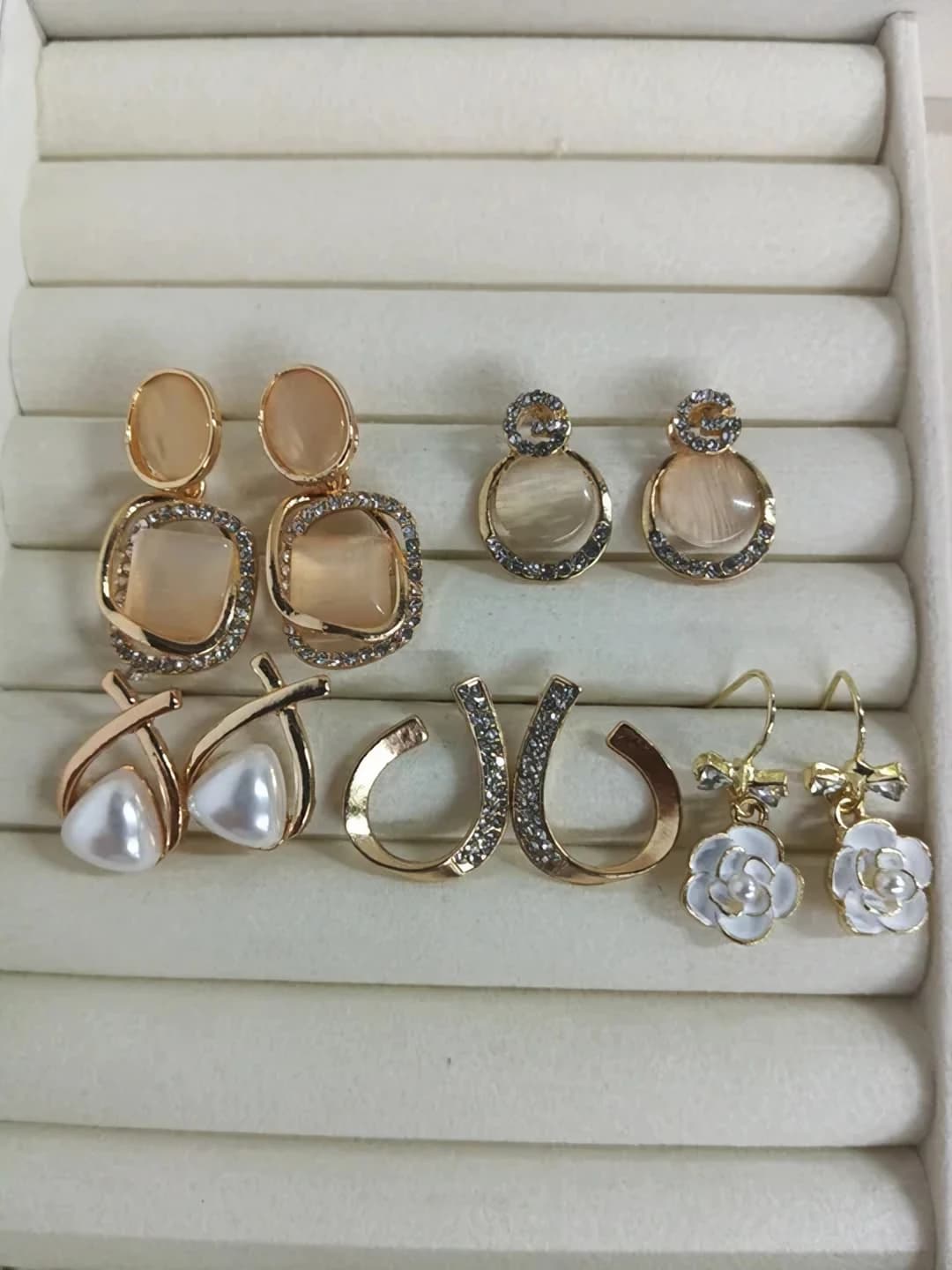 Silver post - gold (5 pc)
