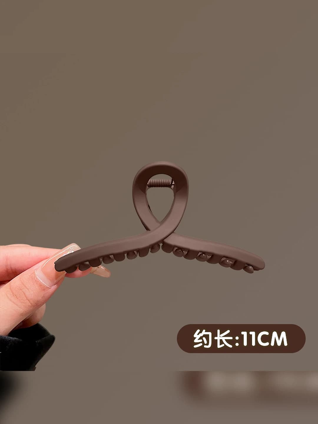 10# To'q kofe Y harfli qisqich 11cm