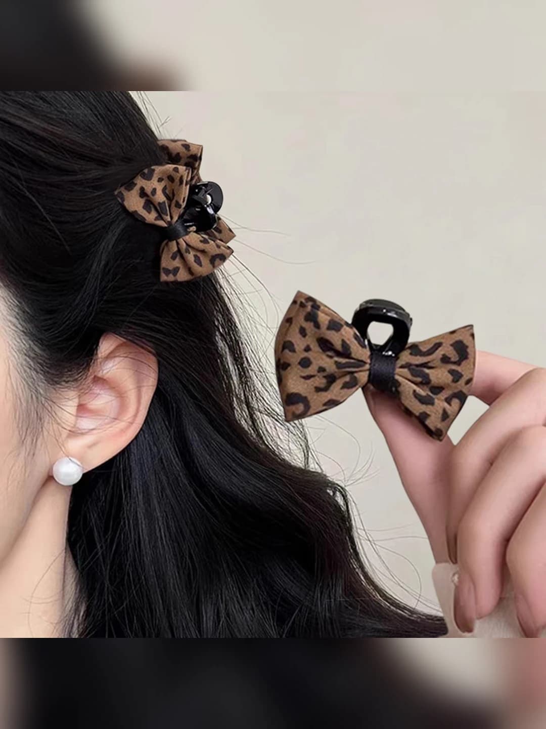 Leopard clip, 2 pcs
