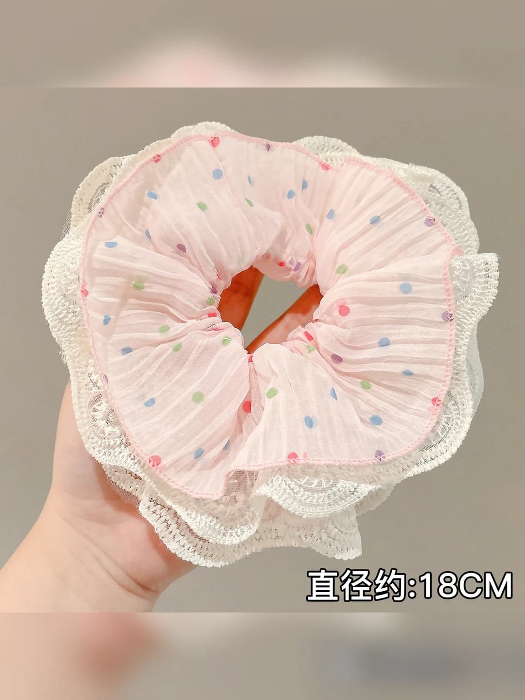 1# Pink lace 18 cm
