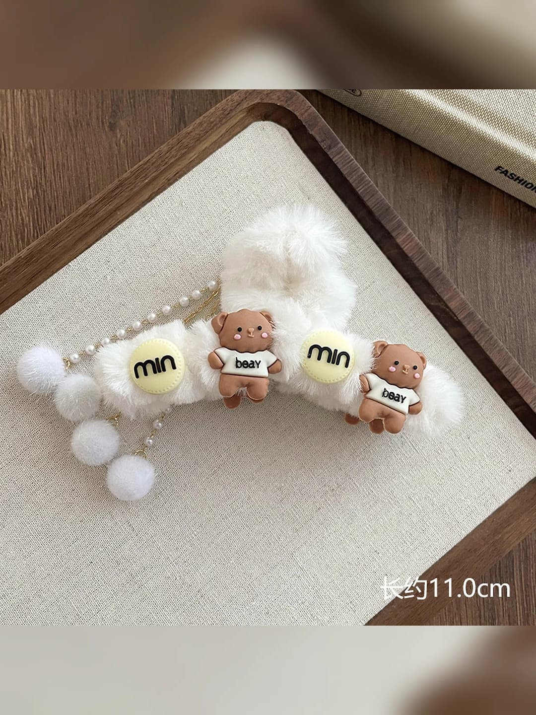 37# Two bears coffee, tassel 11 cm