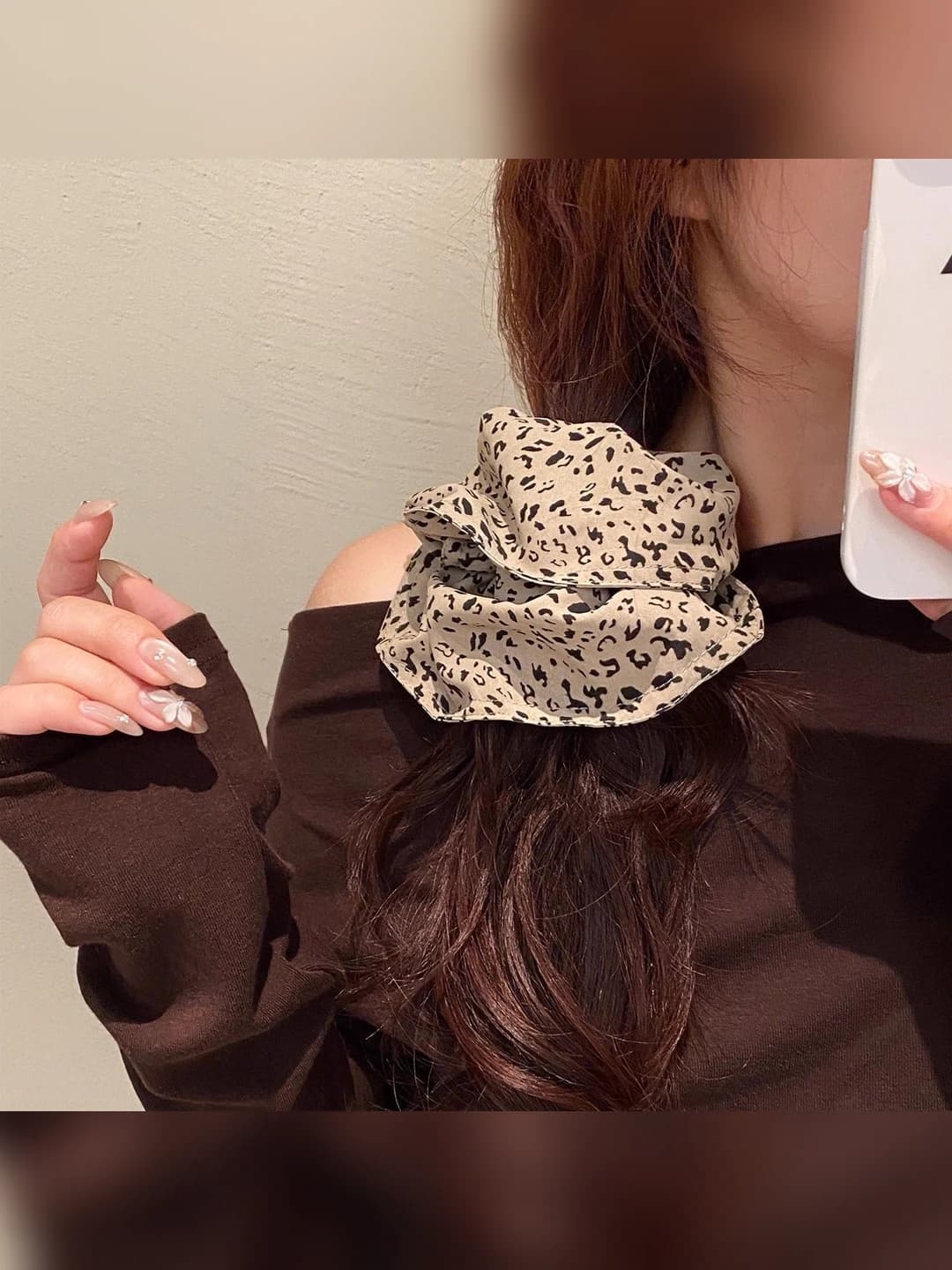 Light coffee leopard approx 18 cm