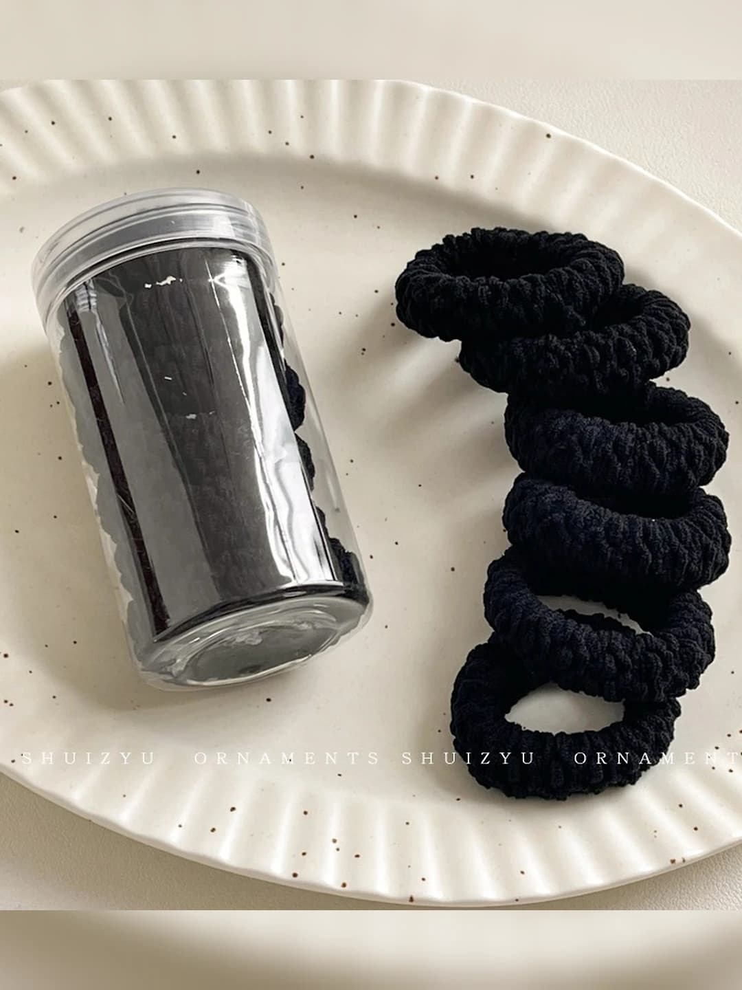 Black 6 pcs, jar