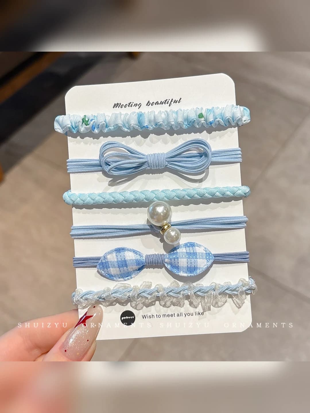 Blue 6 pcs (7 cm)