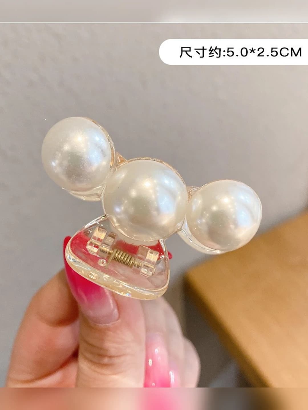 3 pearl small clip 5cm