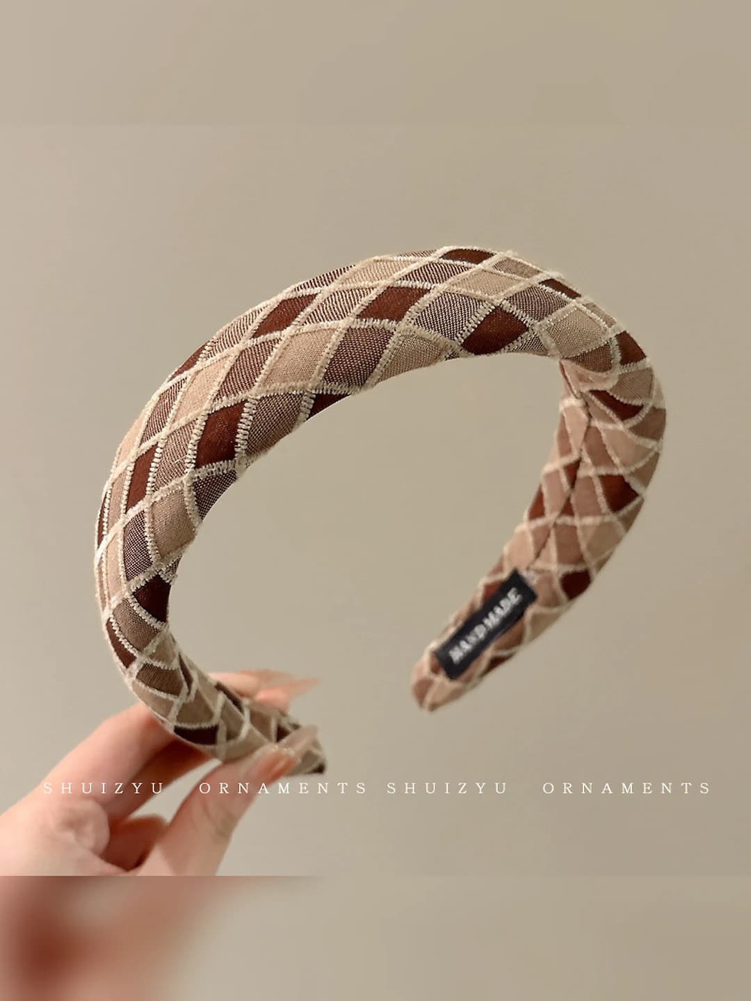 Coffee plaid, 3 cm