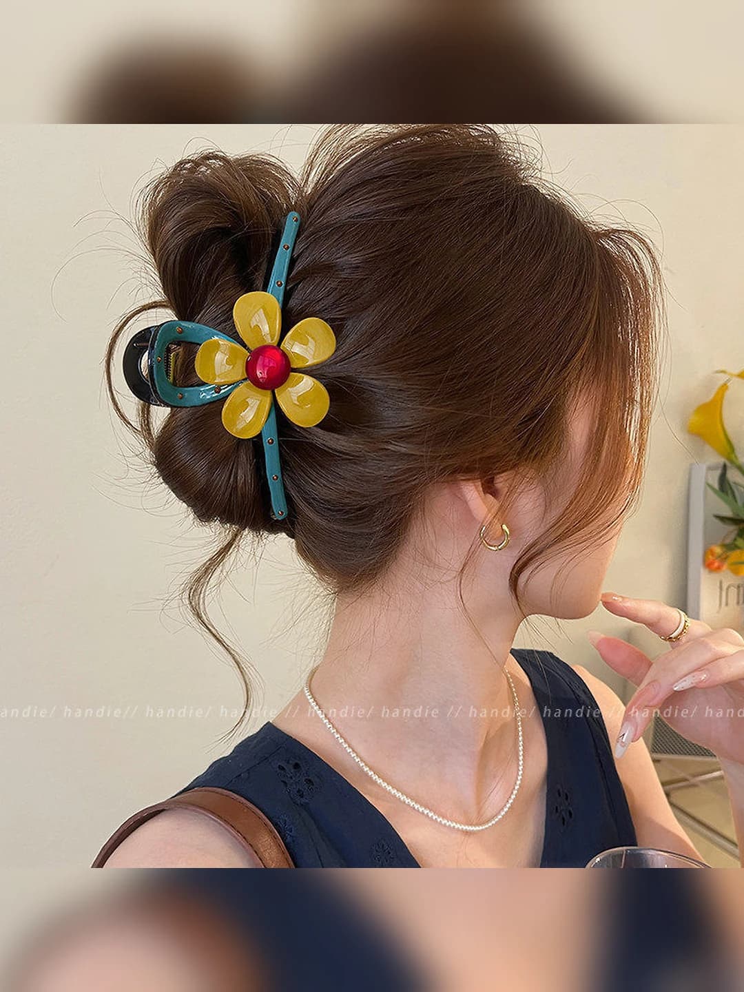2# Синие цветы, 13 см, акрил
