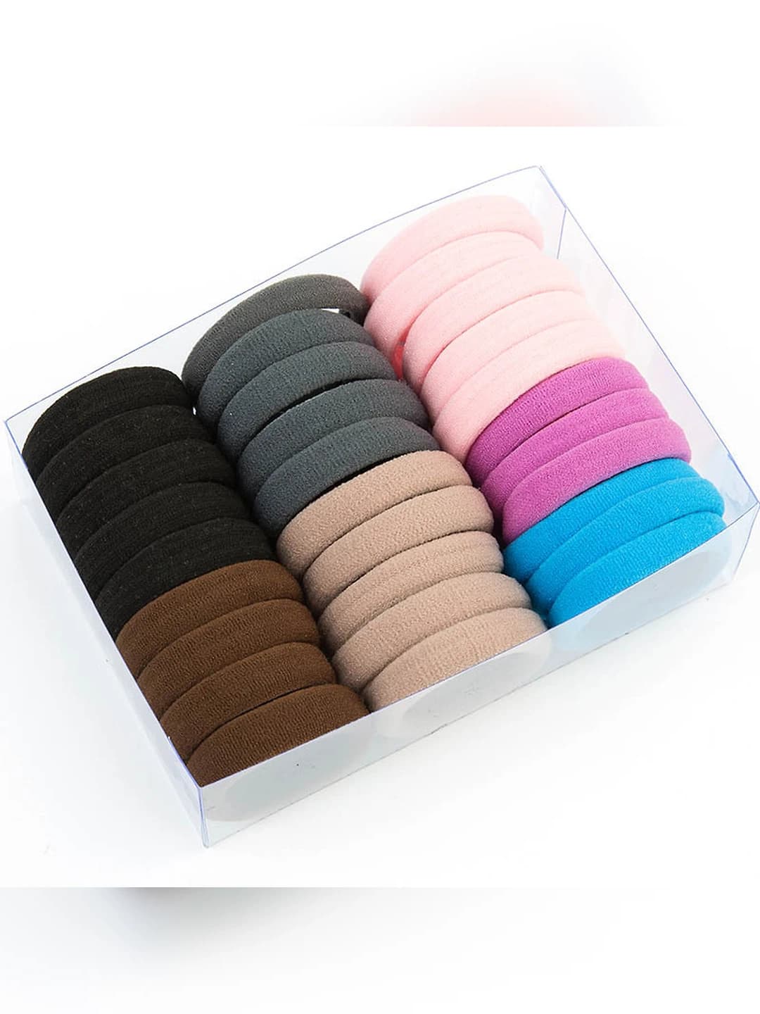 Women's fabric hair ties in cartoon style with high stretch